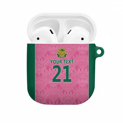 Pink South Africa Cricket Custom AirPods Case African King Proteas Be Way Pink