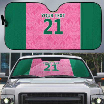 Pink South Africa Cricket Custom Auto Sun Shade African King Proteas Be Way Pink