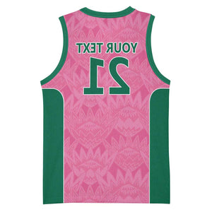 Pink South Africa Cricket Custom Basketball Jersey African King Proteas Be Way Pink - African Pride