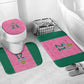 Pink South Africa Cricket Custom Bathroom Set African King Proteas Be Way Pink