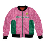 Pink South Africa Cricket Custom Bomber Jacket African King Proteas Be Way Pink