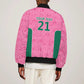 Pink South Africa Cricket Custom Bomber Jacket African King Proteas Be Way Pink