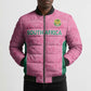 Pink South Africa Cricket Custom Bomber Puffer Jacket African King Proteas Be Way Pink
