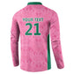 Pink South Africa Cricket Custom Button Sweatshirt African King Proteas Be Way Pink