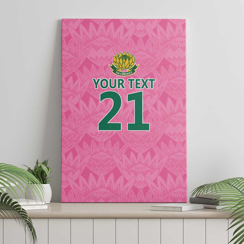 Pink South Africa Cricket Custom Canvas Wall Art African King Proteas Be Way Pink
