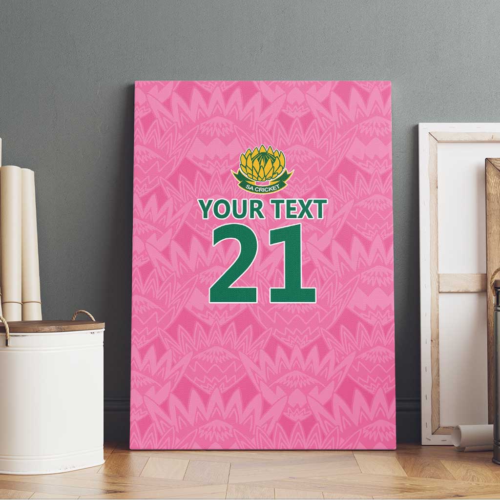 Pink South Africa Cricket Custom Canvas Wall Art African King Proteas Be Way Pink