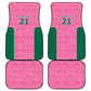 Pink South Africa Cricket Custom Car Mats African King Proteas Be Way Pink