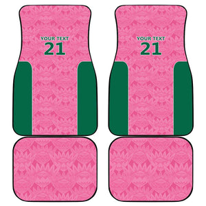 Pink South Africa Cricket Custom Car Mats African King Proteas Be Way Pink