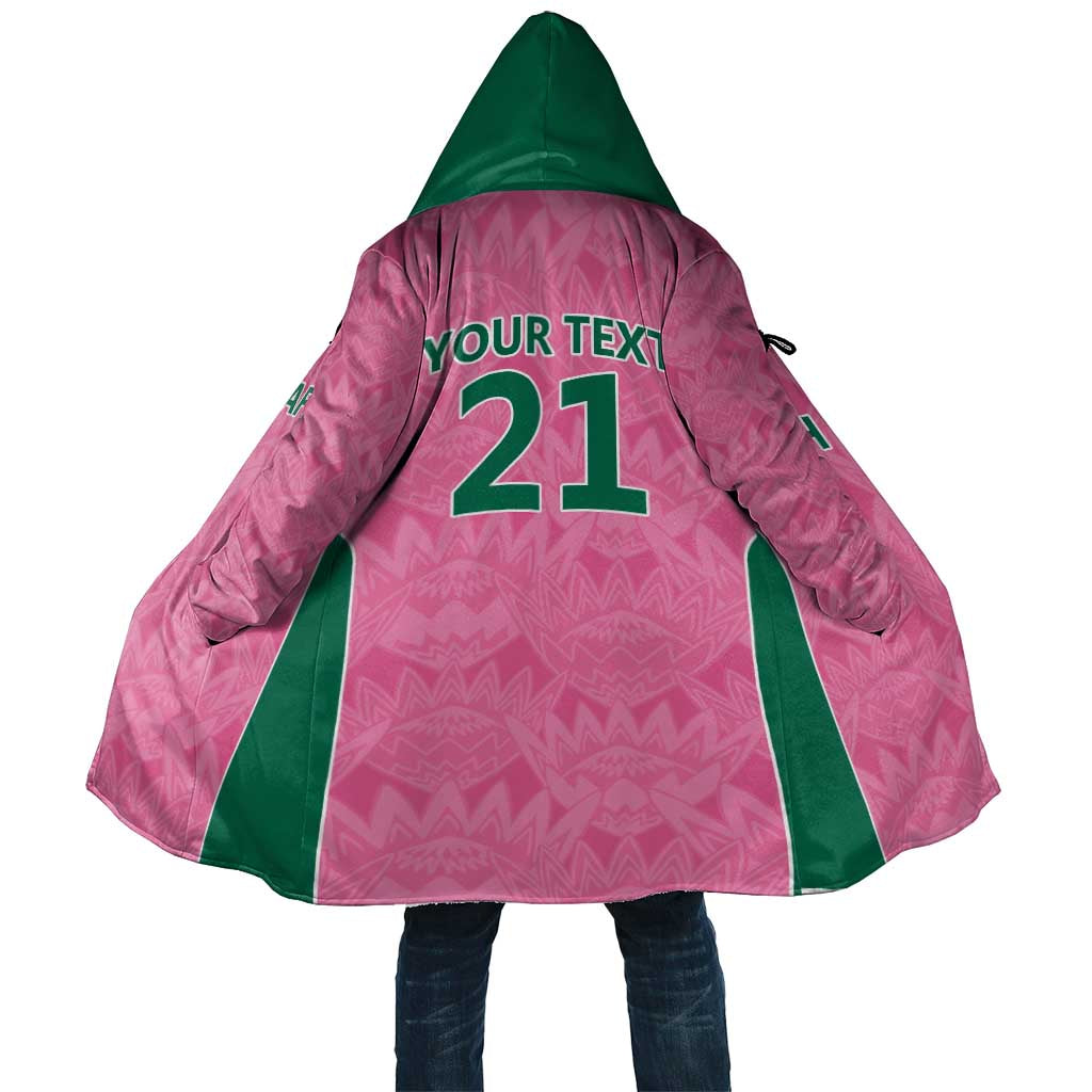 Pink South Africa Cricket Custom Cloak African King Proteas Be Way Pink