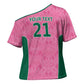 Pink South Africa Cricket Custom Cross Shoulder Shirt African King Proteas Be Way Pink