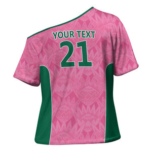 Pink South Africa Cricket Custom Cross Shoulder Shirt African King Proteas Be Way Pink