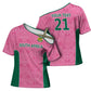 Pink South Africa Cricket Custom Cross Shoulder Shirt African King Proteas Be Way Pink