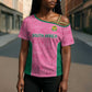 Pink South Africa Cricket Custom Cross Shoulder Shirt African King Proteas Be Way Pink