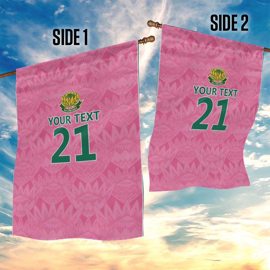 Pink South Africa Cricket Custom Garden Flag African King Proteas Be Way Pink