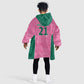 Pink South Africa Cricket Custom Kid Wearable Blanket Hoodie African King Proteas Be Way Pink