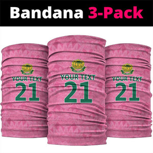 Pink South Africa Cricket Custom Neck Gaiter African King Proteas Be Way Pink LT9