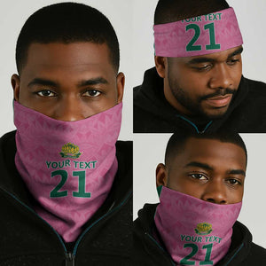 Pink South Africa Cricket Custom Neck Gaiter African King Proteas Be Way Pink LT9