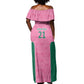 Pink South Africa Cricket Custom Off Shoulder Maxi Dress African King Proteas Be Way Pink