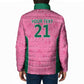 Pink South Africa Cricket Custom Padded Jacket African King Proteas Be Way Pink