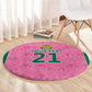 Pink South Africa Cricket Custom Round Carpet African King Proteas Be Way Pink