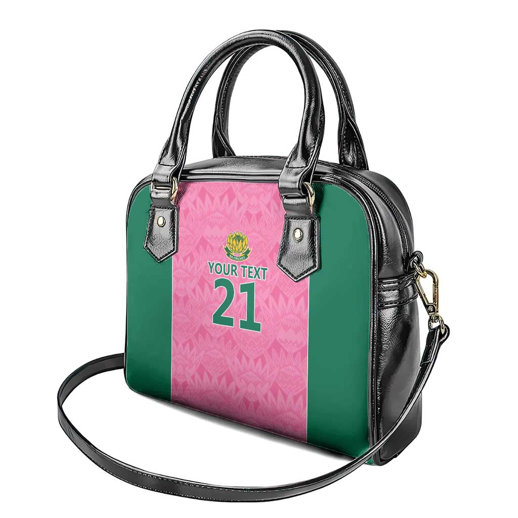 Pink South Africa Cricket Custom Shoulder Handbag African King Proteas Be Way Pink
