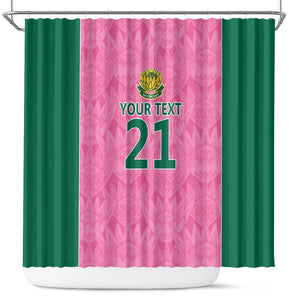 Pink South Africa Cricket Custom Shower Curtain African King Proteas Be Way Pink