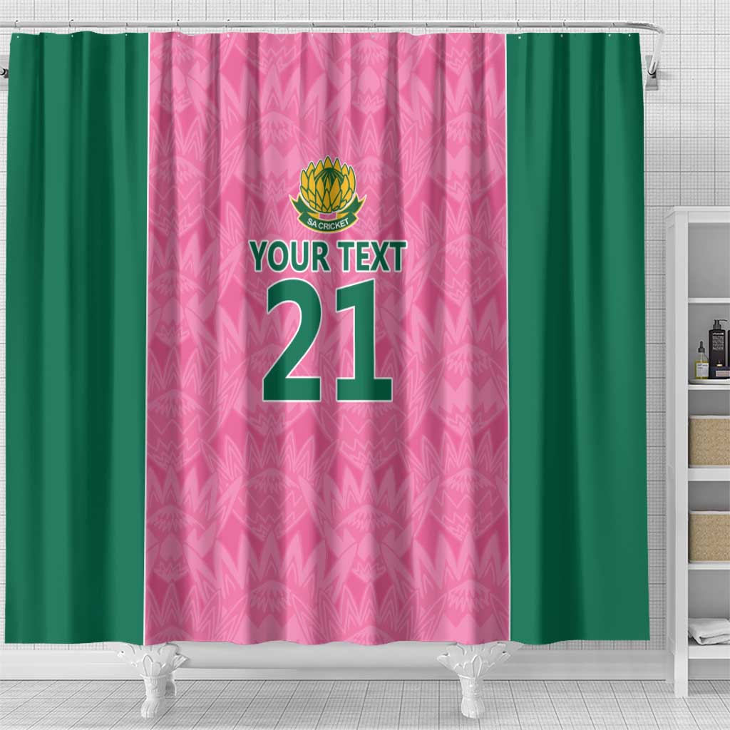 Pink South Africa Cricket Custom Shower Curtain African King Proteas Be Way Pink