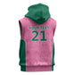 Pink South Africa Cricket Custom Sleeveless Hoodie African King Proteas Be Way Pink - African Pride