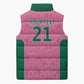Pink South Africa Cricket Custom Sleeveless Puffer Jacket African King Proteas Be Way Pink