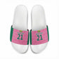 Pink South Africa Cricket Custom Slide Sandals African King Proteas Be Way Pink