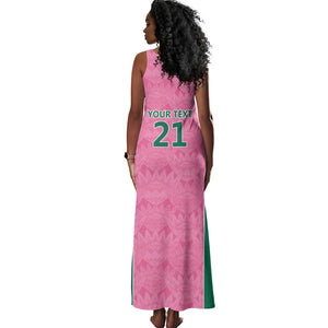 Pink South Africa Cricket Custom Tank Maxi Dress African King Proteas Be Way Pink
