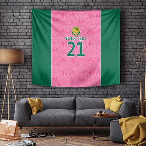 Pink South Africa Cricket Custom Tapestry African King Proteas Be Way Pink