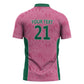 Pink South Africa Cricket Custom Zipper Polo Shirt African King Proteas Be Way Pink