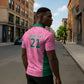 Pink South Africa Cricket Custom Zipper Polo Shirt African King Proteas Be Way Pink