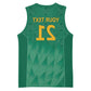 South Africa Cricket Custom Basketball Jersey African King Proteas Green - African Pride