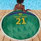 South Africa Cricket Custom Beach Blanket African King Proteas Green