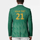 South Africa Cricket Custom Blazer African King Proteas Green