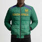 South Africa Cricket Custom Bomber Puffer Jacket African King Proteas Green