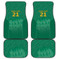 South Africa Cricket Custom Car Mats African King Proteas Green