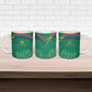 South Africa Cricket Custom Ceramic Mug African King Proteas Green