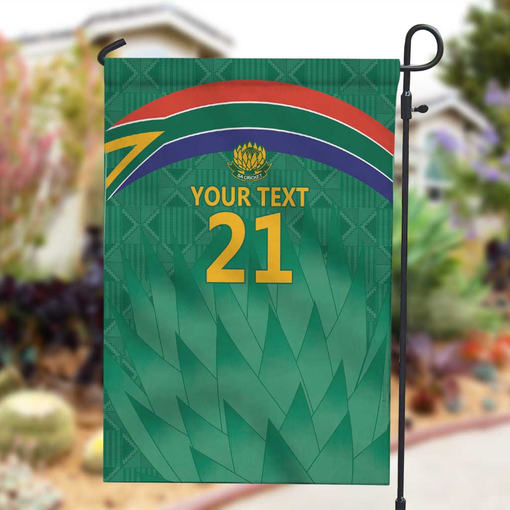 South Africa Cricket Custom Garden Flag African King Proteas Green