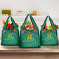 South Africa Cricket Custom Grocery Bag African King Proteas Green
