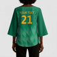 South Africa Cricket Custom Kimono Sleeve Blouse African King Proteas Green
