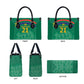 South Africa Cricket Custom Leather Bag African King Proteas Green