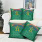 South Africa Cricket Custom Pillow Cover African King Proteas Green