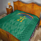 South Africa Cricket Custom Quilt African King Proteas Green