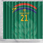 South Africa Cricket Custom Shower Curtain African King Proteas Green