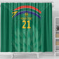 South Africa Cricket Custom Shower Curtain African King Proteas Green