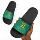 South Africa Cricket Custom Slide Sandals African King Proteas Green