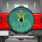 South Africa Cricket Custom Spare Tire Cover African King Proteas Green